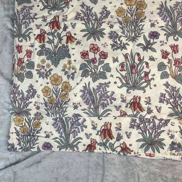 Vintage Martex Liberty Of London Standard Shams Set of 2 Floral Ruffle Edge - Picture 2 of 6